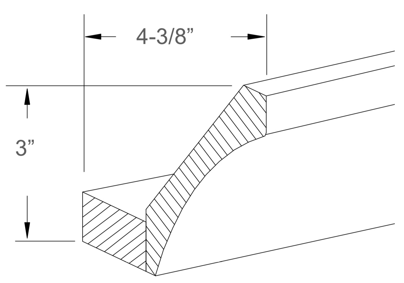 JK-A7-AST10-4-1/4 – Cove with Base – A7 – Creme Glazed