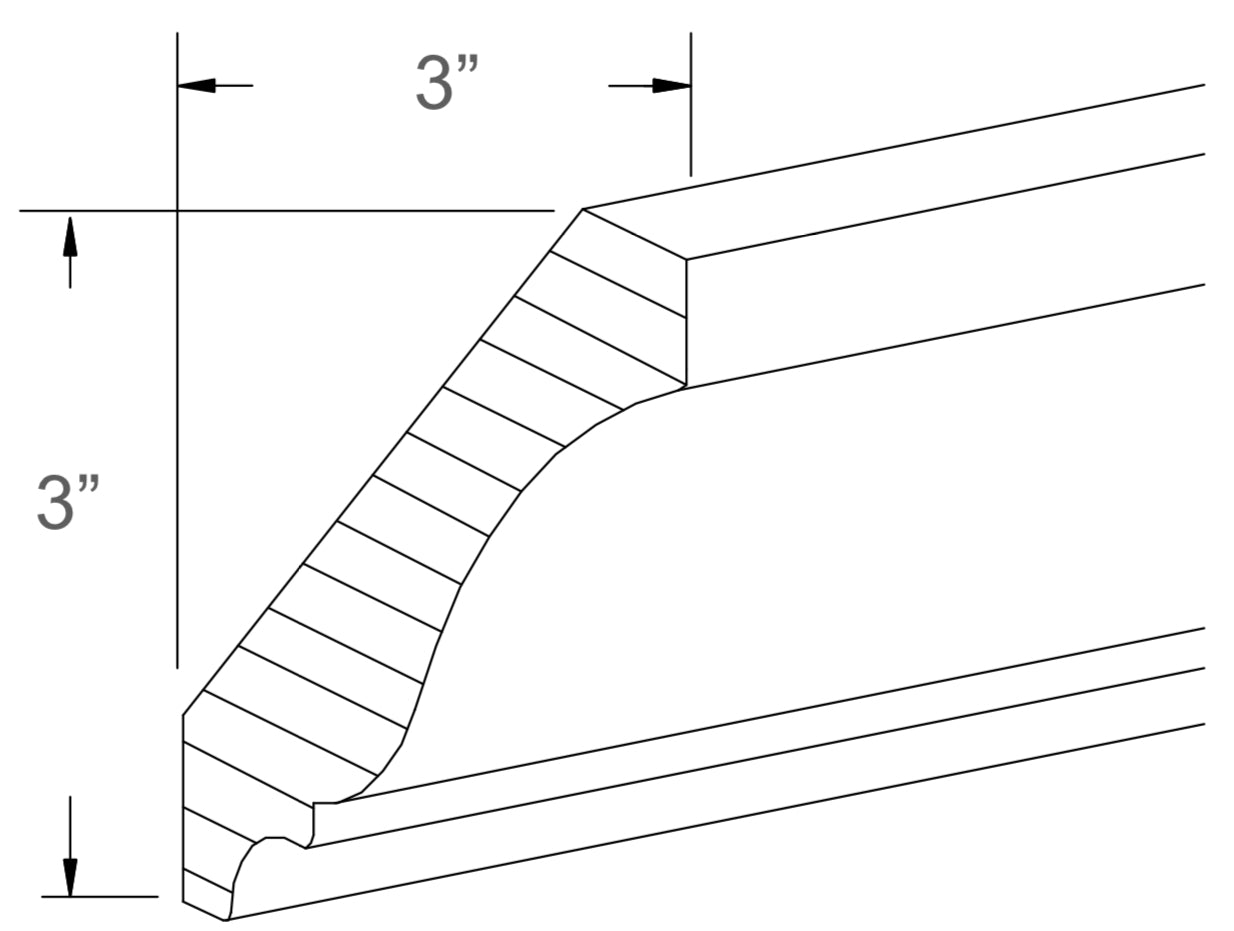 JK-A7-CM10-4-1/4 – Crown – A7 – Creme Glazed