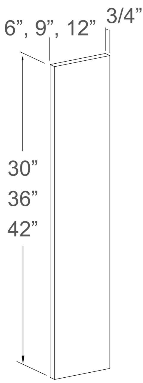 JK-S8-WF1236 – Wall Filler – S8 – White Shaker