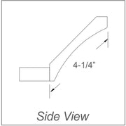 JK-A7-AST10-4-1/4 – Cove with Base – A7 – Creme Glazed