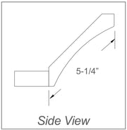 JK-A7-AST10-5-1/4 – Large Cove with Base – A7 – Creme Glazed