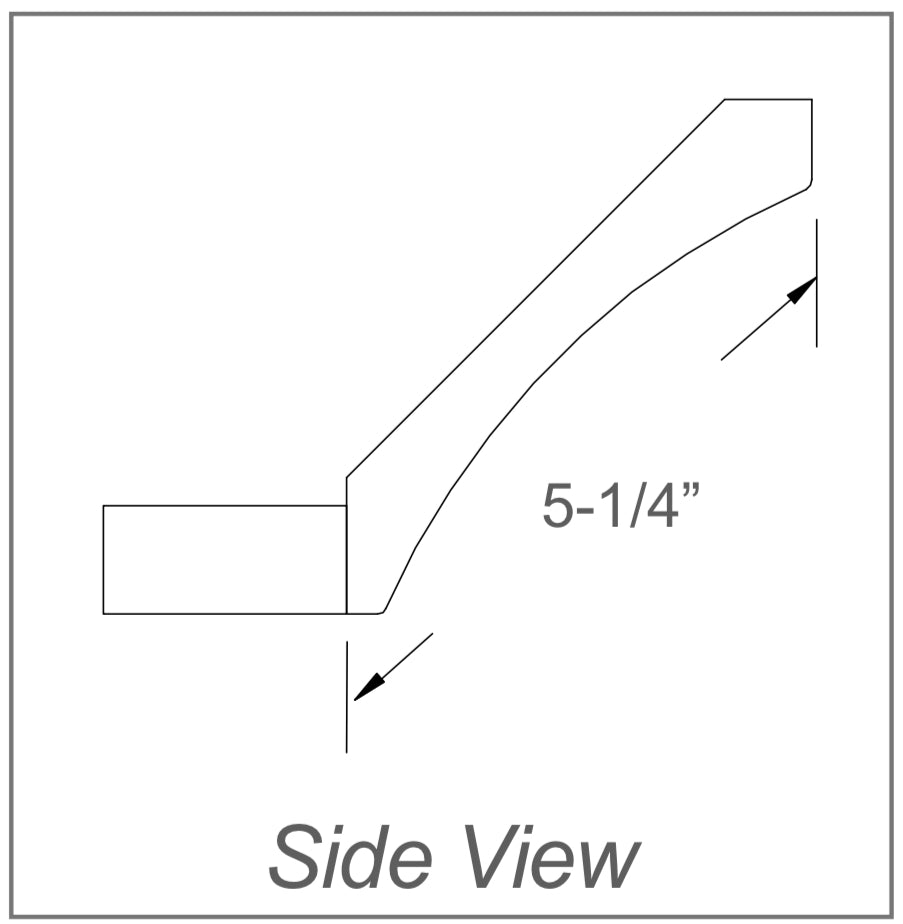 JK-A7-AST10-5-1/4 – Large Cove with Base – A7 – Creme Glazed
