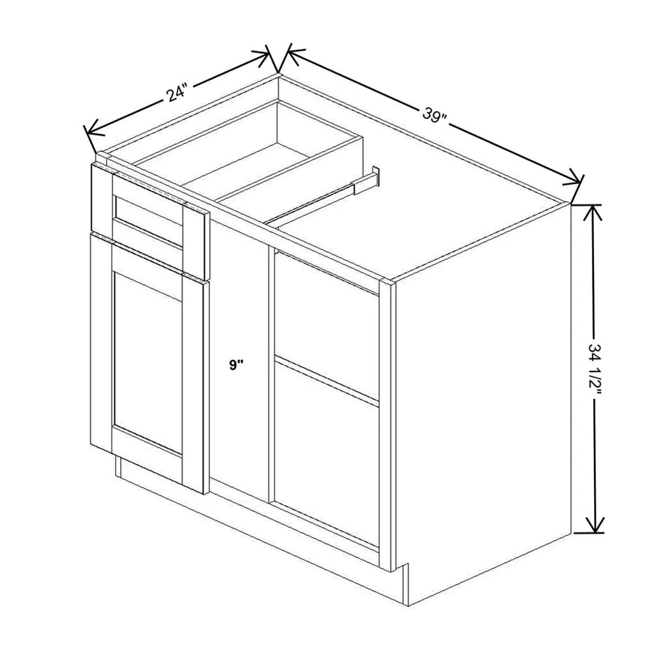 Base Blind Corner (L/R)  technical diagram