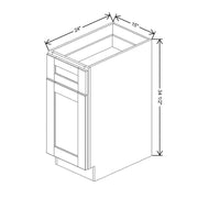Waste Bin Base Cabinet  technical diagram