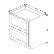 Drawer Base With 2 Drawers  technical diagram