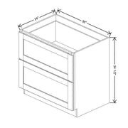 Drawer Base With 2 Drawers  technical diagram