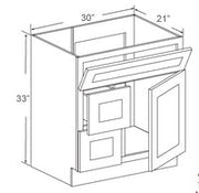 JK-A7-FA3021DR – Vanity Sink Cabinet – A7 – Creme Glazed