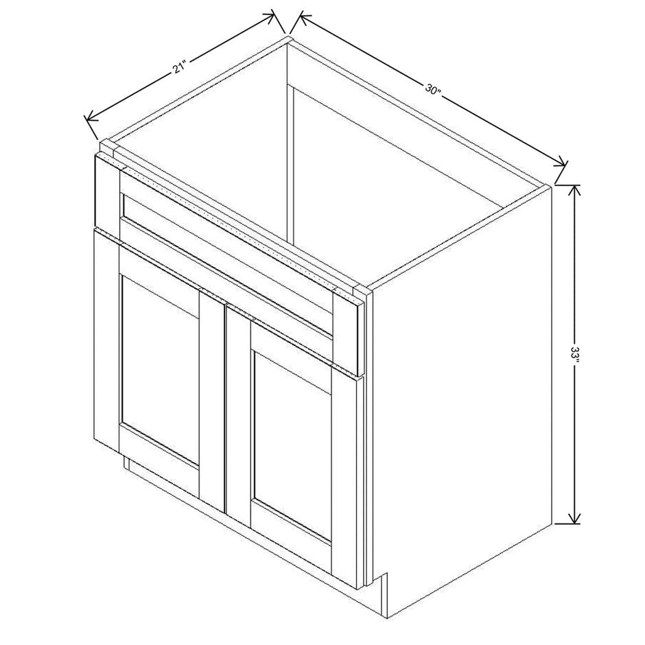 Vanity Sink Cabinet  technical diagram