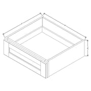 Knee Drawer  technical diagram