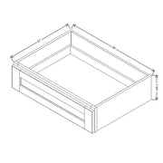 Knee Drawer  technical diagram