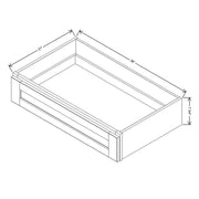 Knee Drawer  technical diagram