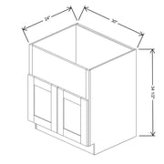 Farm Sink Base With 2 Doors  technical diagram