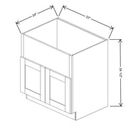 Farm Sink Base With 2 Doors  technical diagram