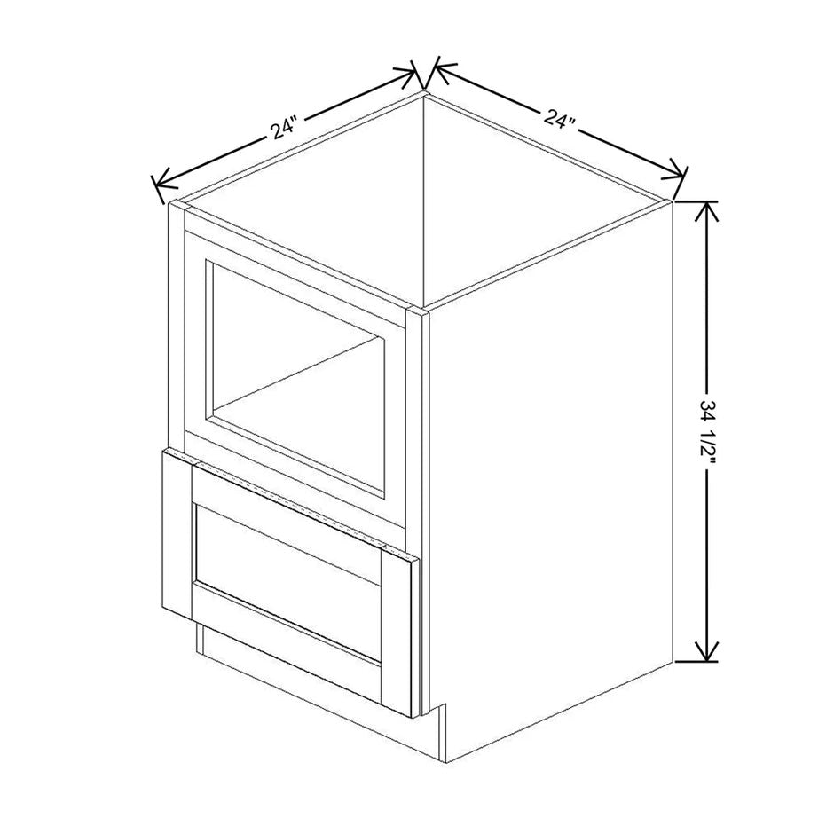 Microwave Drawer Base  technical diagram