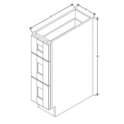 Vanity Drawer Base  technical diagram