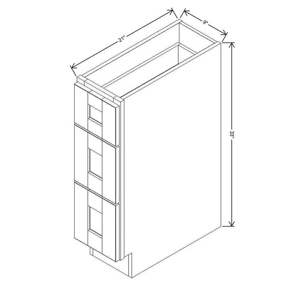 Vanity Drawer Base  technical diagram