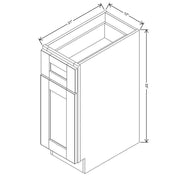 Vanity Base Cabinet  technical diagram