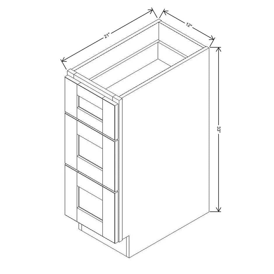 Vanity Drawer Base  technical diagram