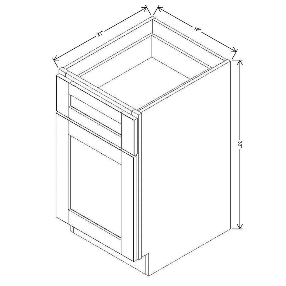 Vanity Base Cabinet  technical diagram