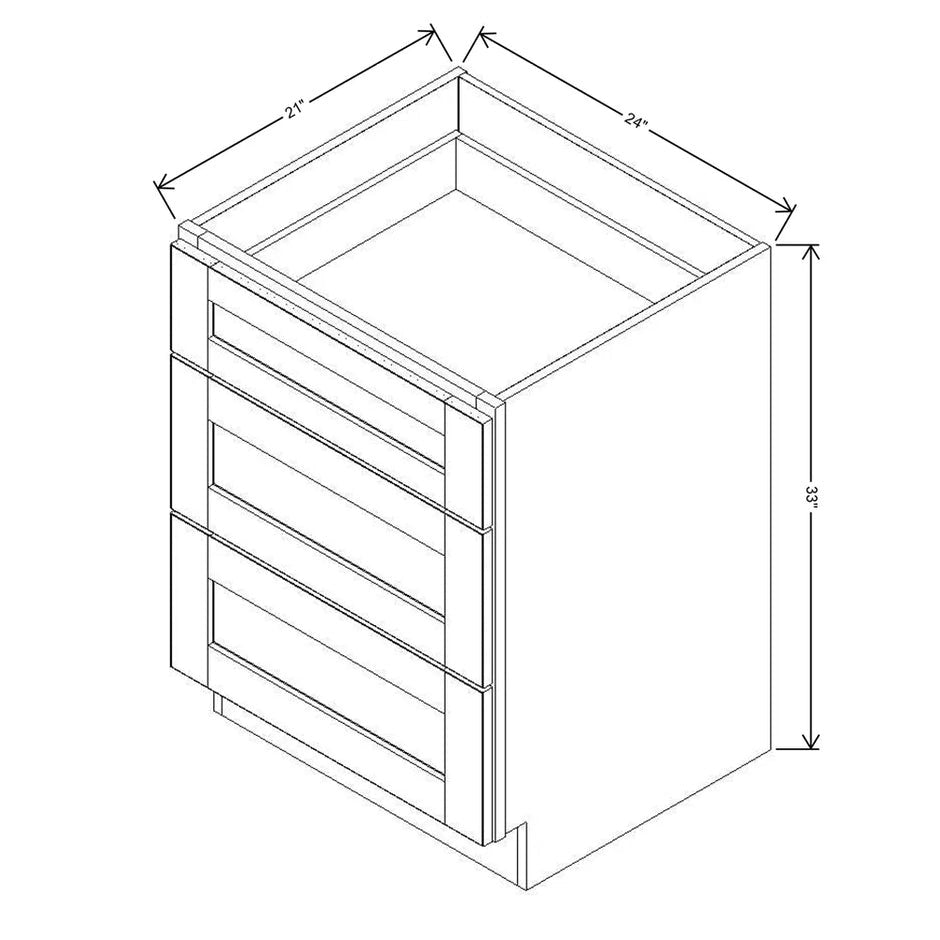 Vanity Drawer Base  technical diagram