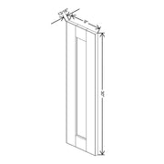 Replacement Wall Door Panel 30/36/42H  technical diagram