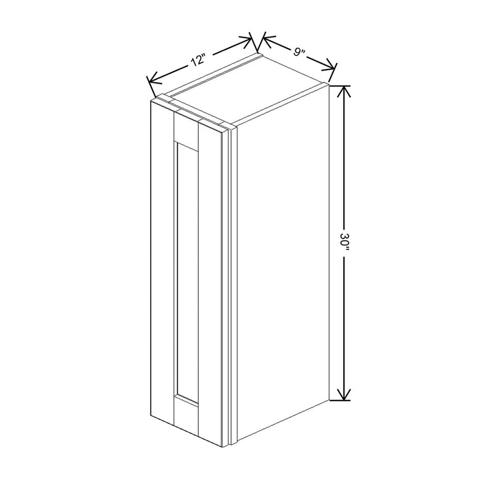Wall Cabinet 30" H & 36" H  technical diagram