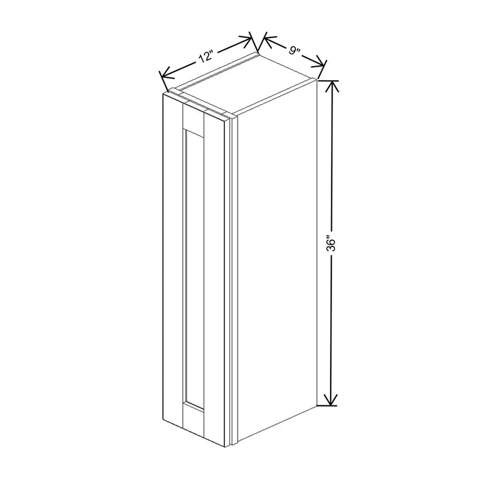 Wall Cabinet 30" H & 36" H  technical diagram