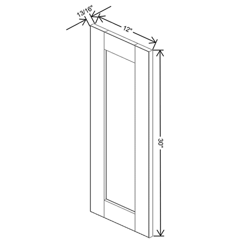 Replacement Wall Door Panel 30/36/42H  technical diagram