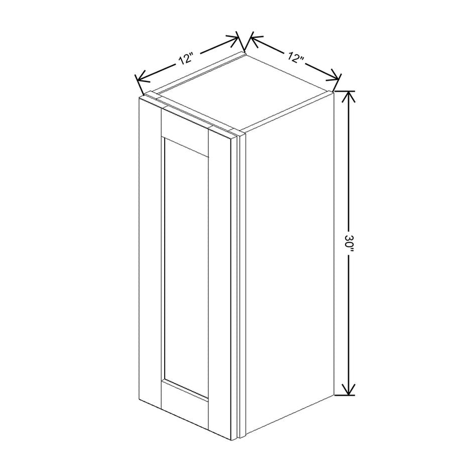 Wall Cabinet 30" H & 36" H  technical diagram