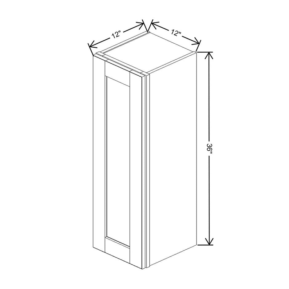 Wall Cabinet 30" H & 36" H  technical diagram