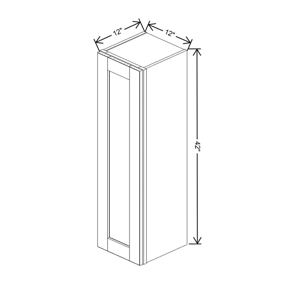 Wall Cabinet 42" H  technical diagram