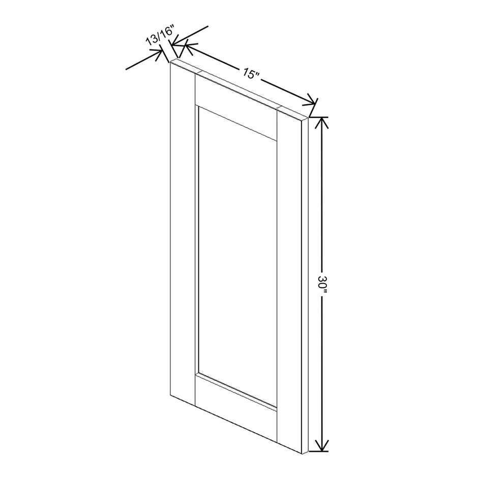 Replacement Wall Door Panel 30/36/42H  technical diagram