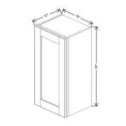 Wall Cabinet 30" H & 36" H  technical diagram