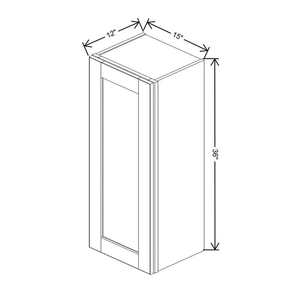Wall Cabinet 30" H & 36" H  technical diagram