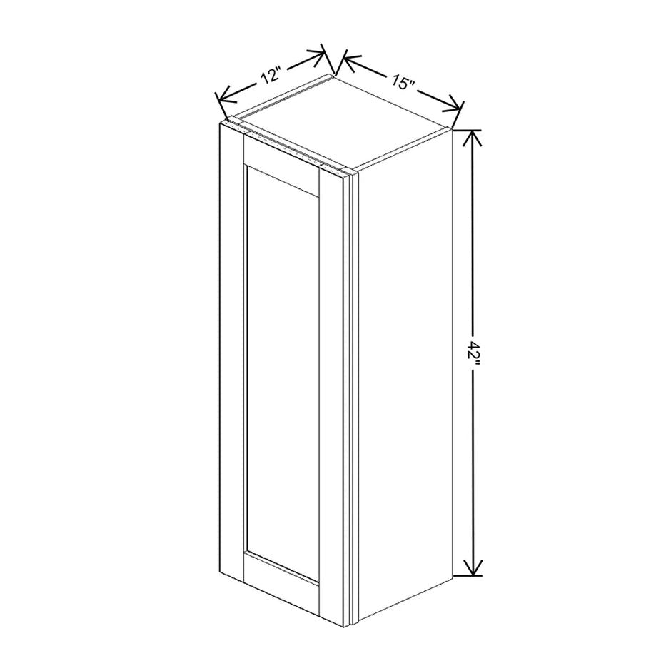 Wall Cabinet 42" H  technical diagram