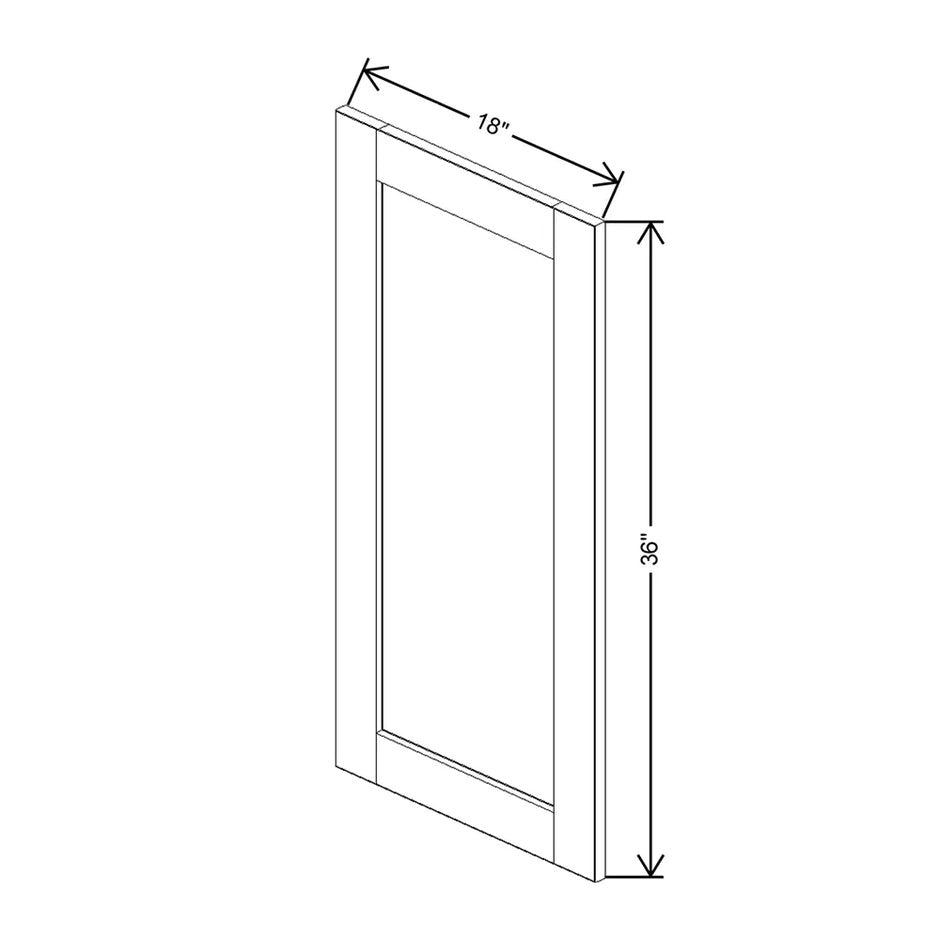 Replacement Wall Door Panel 30/36/42H  technical diagram