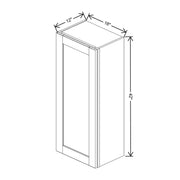 Wall Cabinet 42" H  technical diagram