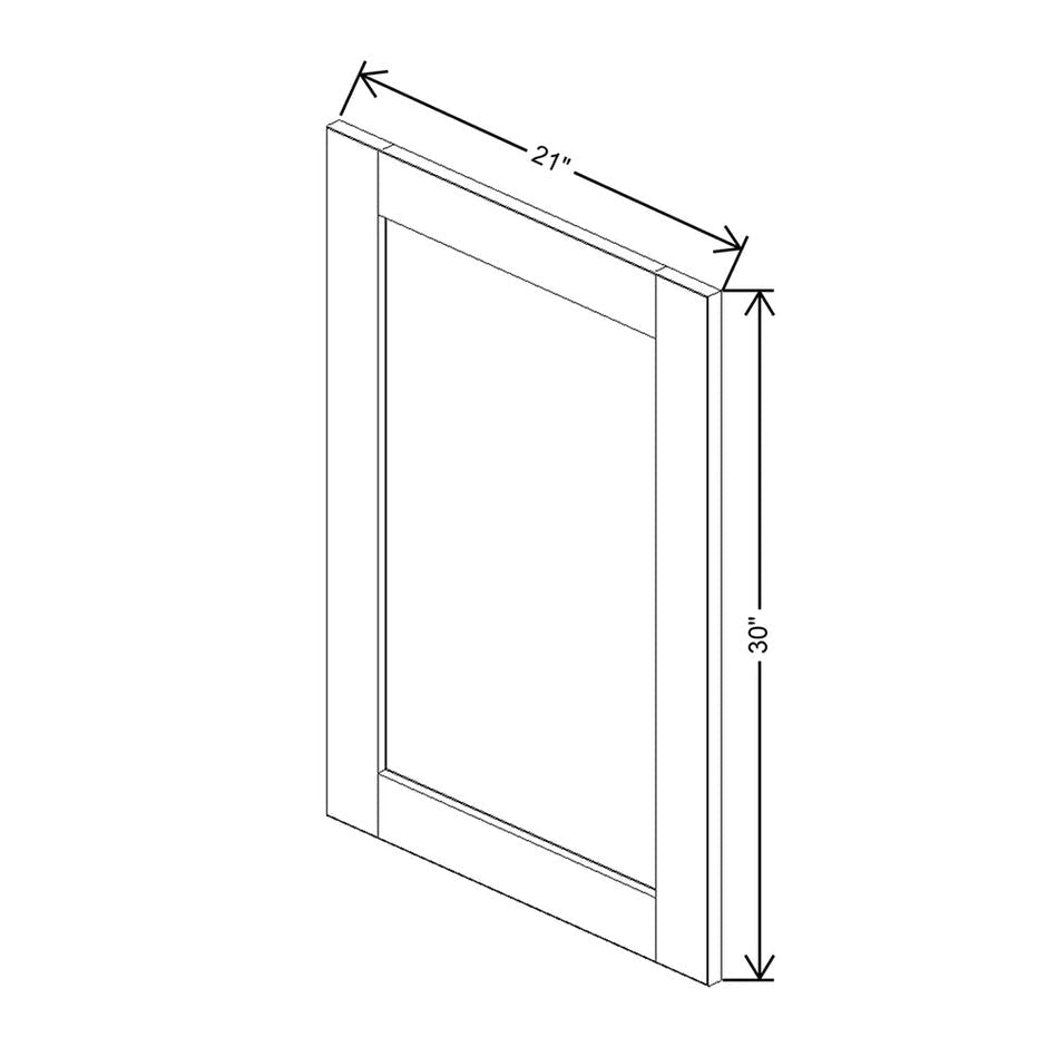 Replacement Wall Door Panel 30/36/42H  technical diagram