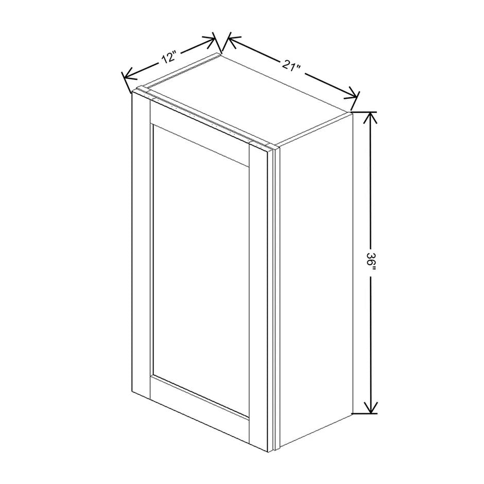 Wall Cabinet 30" H & 36" H  technical diagram