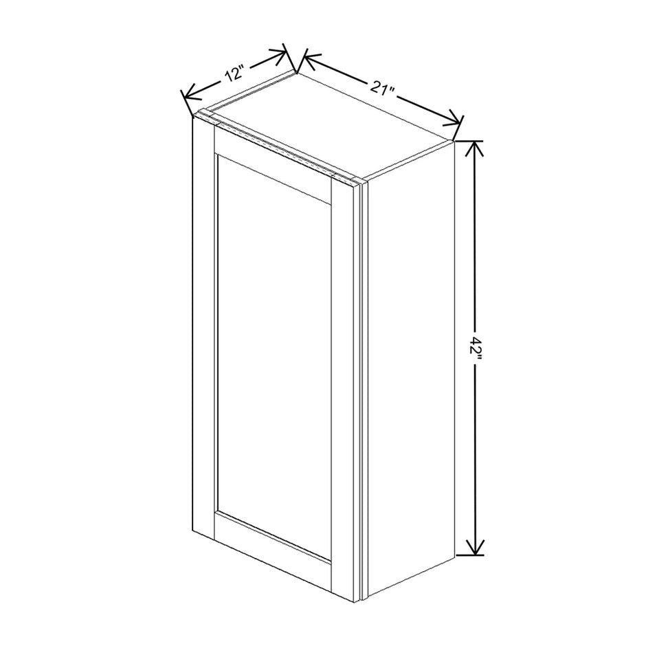 Wall Cabinet 42" H  technical diagram