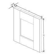 Replacement Wall Door Panel 12/15/18H  technical diagram