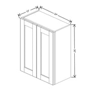 Wall Cabinet 30" H & 36" H  technical diagram