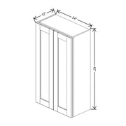 Wall Cabinet 42" H  technical diagram