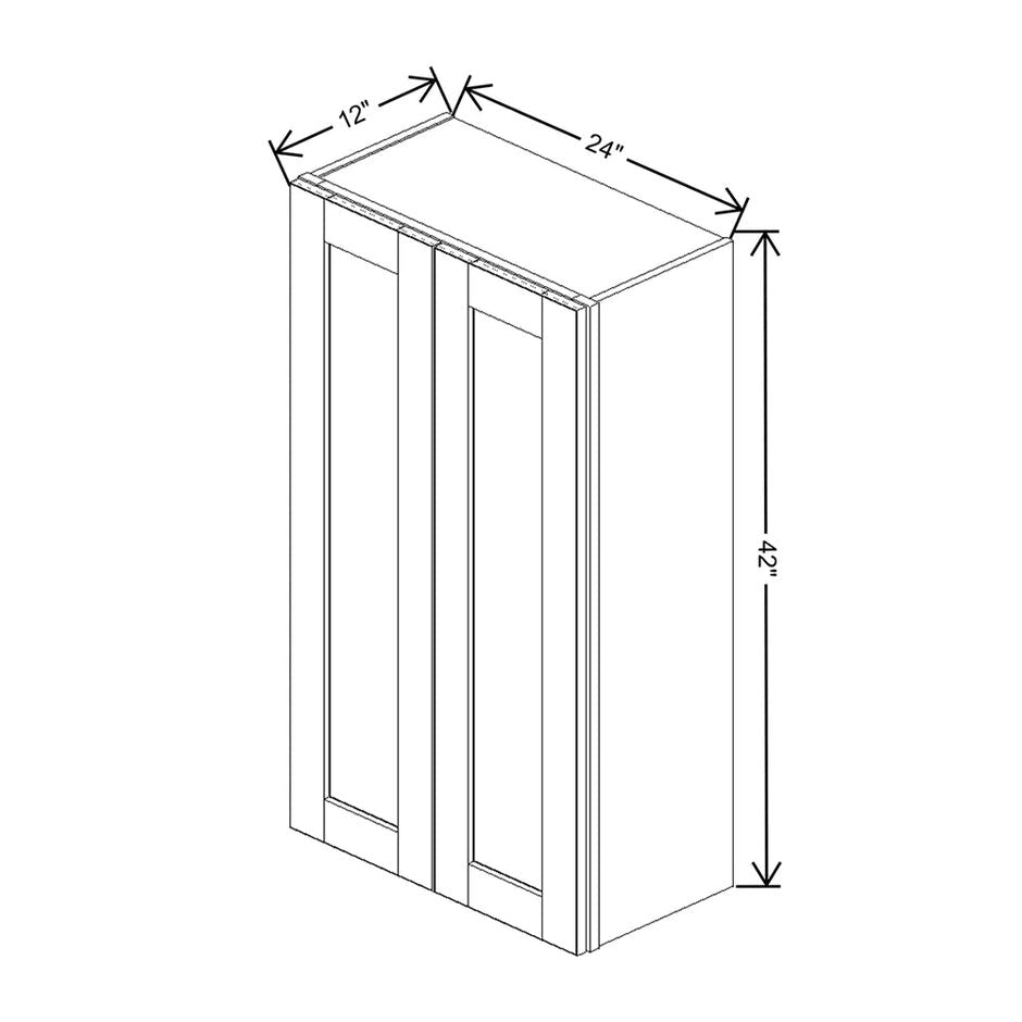 Wall Cabinet 42" H  technical diagram