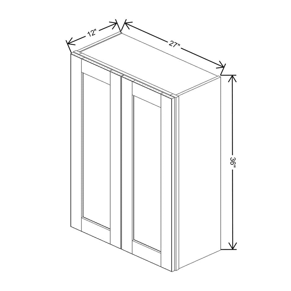 Wall Cabinet 30" H & 36" H  technical diagram