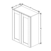 Wall Cabinet 30" H & 36" H  technical diagram