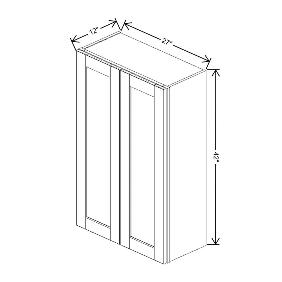 Wall Cabinet 42" H  technical diagram