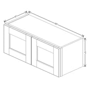 Wall Cabinet 12" H & 15" H  technical diagram