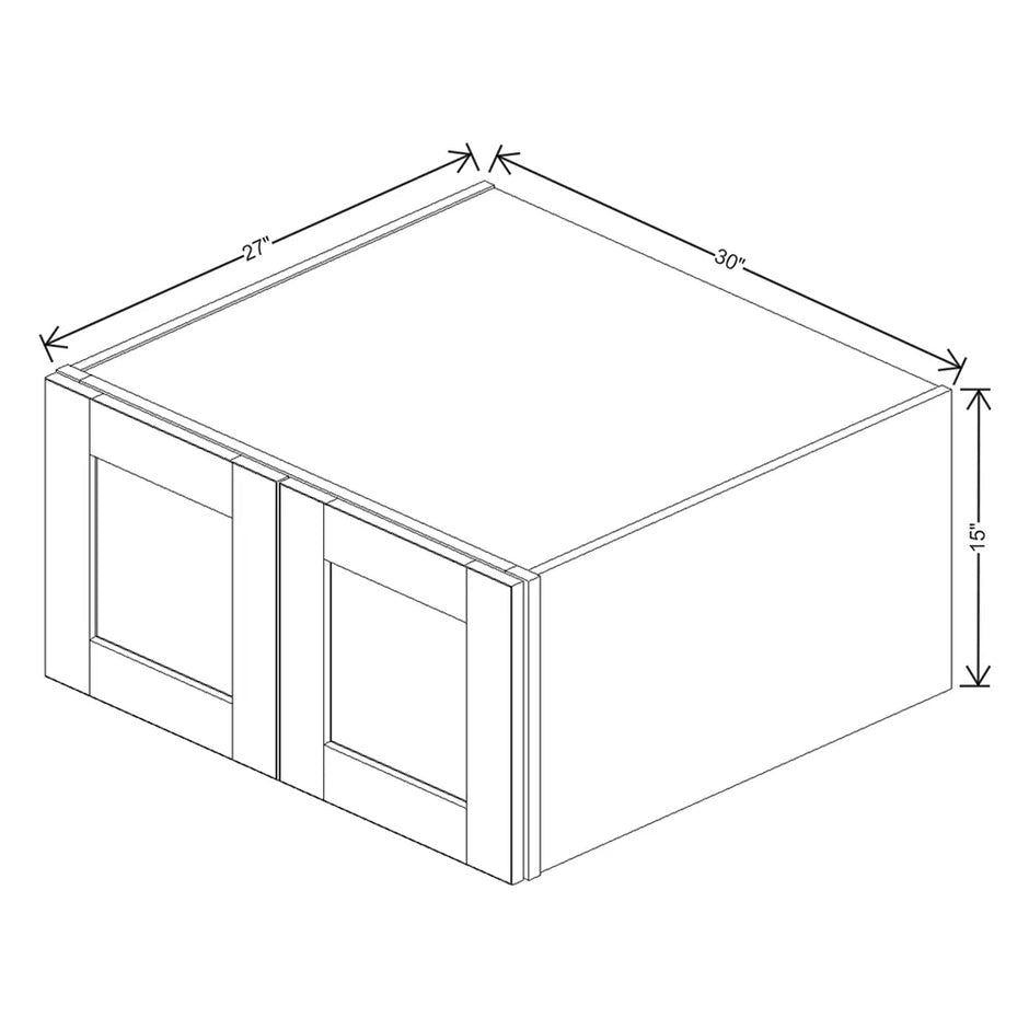 Refrigerator Wall Cabinet 15" H  technical diagram