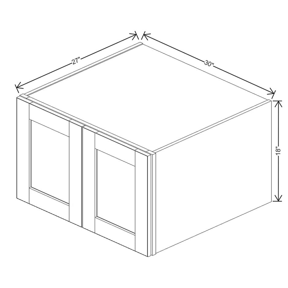 Refrigerator Wall Cabinet 18" / 21" / 24" H  technical diagram